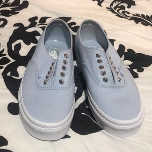 Studded Baby Blue Vans